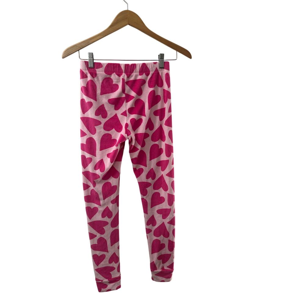 CAT & JACK Girls Pink Heart Print Leggings SIZE 14 XL Cozy Soft Warm Sleepover - Picture 4 of 5